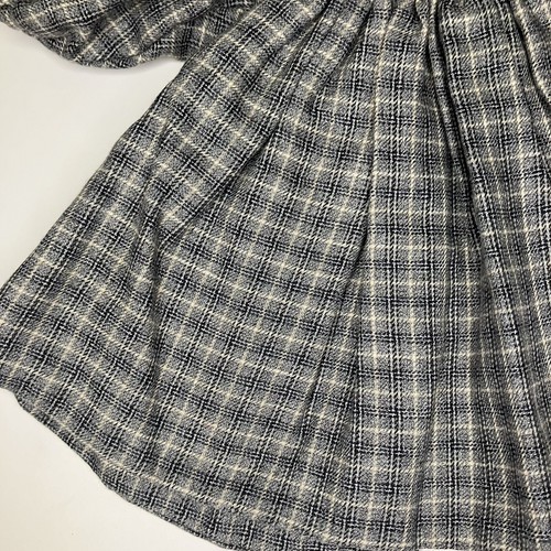 Kathe Kruse Doll Peacoat Jacket Gray Plaid Button Up Sherpa Collar Long Sleeve - Picture 12 of 13