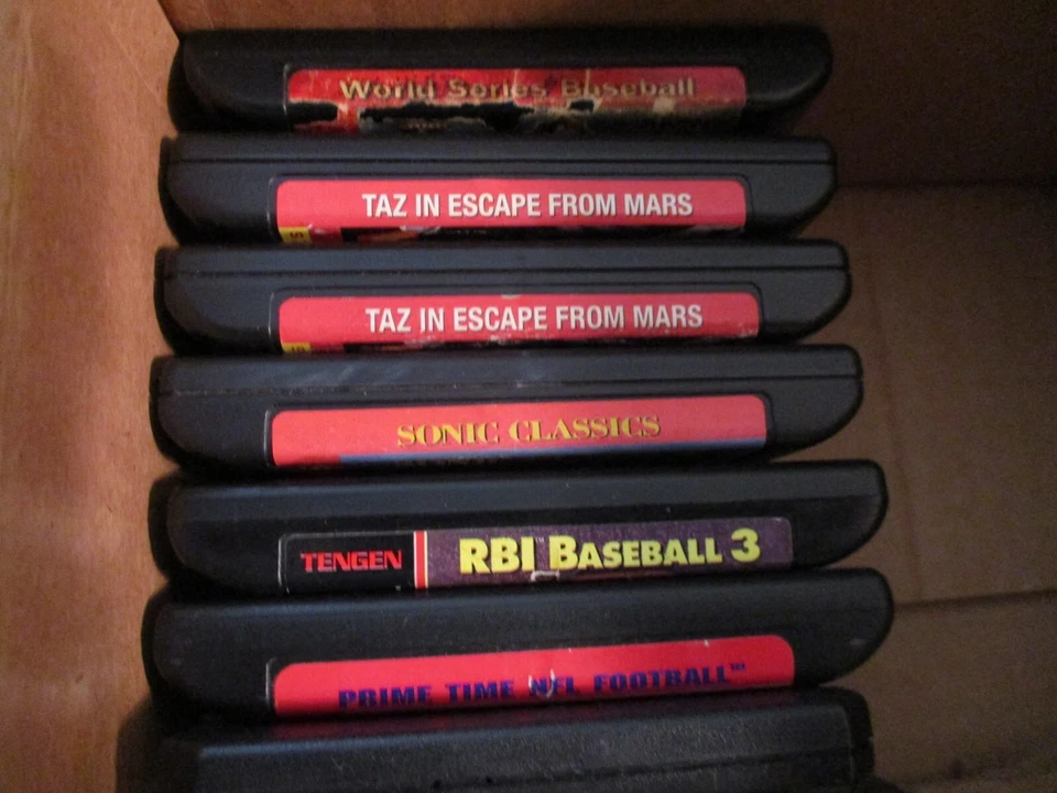 Lote de 14 jogos SEGA GENESIS - Apenas carrinho - Testado - Sonic, pacote com 6, Beavis/Butthead - Imagem 3 de 4