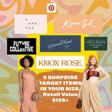 Venta al por mayor lote de ropa Target para mujer talla grande venta al por menor $100-$120 LOTE DE 5