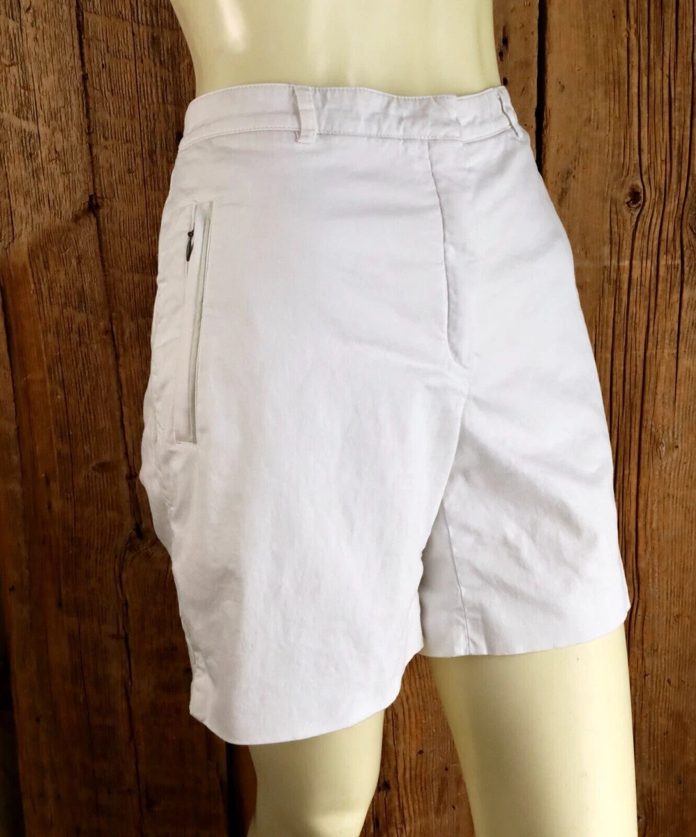 Burberry White Golf Shorts Size 8