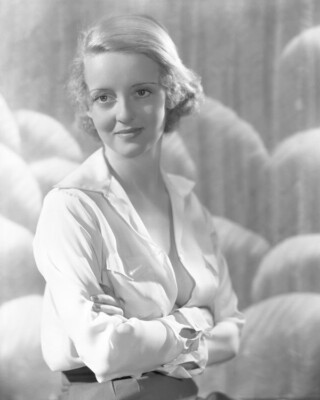 Bette Davis Breataking Risque Pre-Code Pose open blouse 20x16 Fine Art