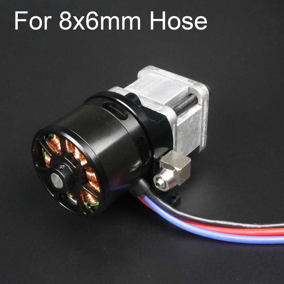 Metal Hydraulic Pump W/Brushless Motor for 8x6MM Hose 1/12 1/14 RC Truck Model - Image 2 of 4
