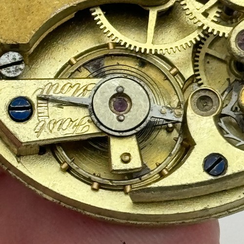 38.6mm Antique Open Face Longines ? Anglo Swiss Pocket Watch Movement PARTS - Picture 6 of 20