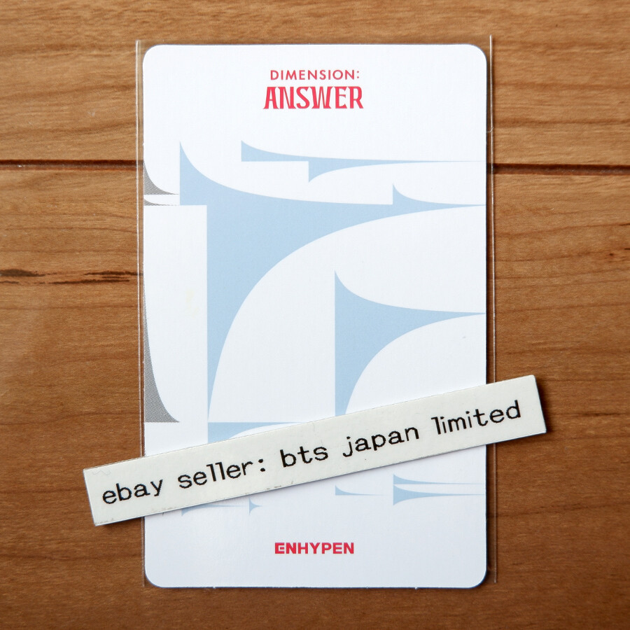 ENHYPEN Sunoo Repackage DIMENSION : ANSWER NO YET Official Photo