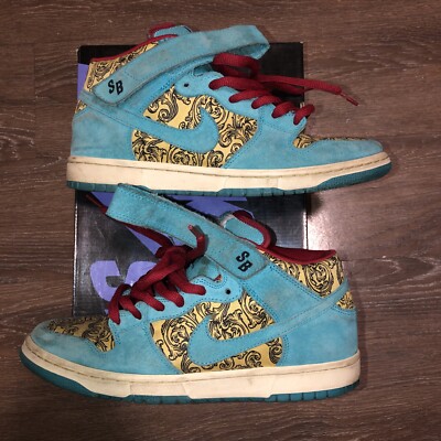 Size 9 - Nike Dunk Premium SB Mid Peacock for sale online | eBay