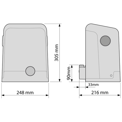 NiceHome FILO400 Sliding Gate Opener Kit Suitable For Gates Up To 5.5M and 400KG - Picture 6 of 10