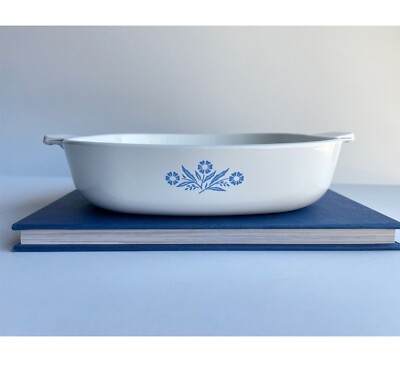 RARE Vintage Corning Ware Cookware Casserole Dish P-9-B The Blue Cornflower 1958
