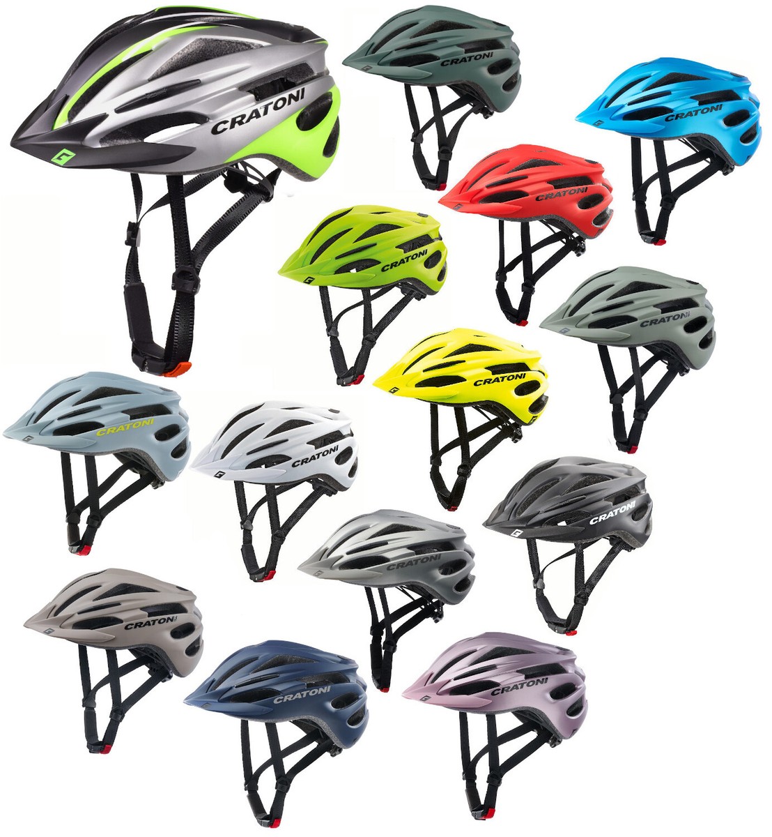 Cratoni Casco Bicicleta Pacer con Visera Ronda Casco Hombre Mujer MTB BMX