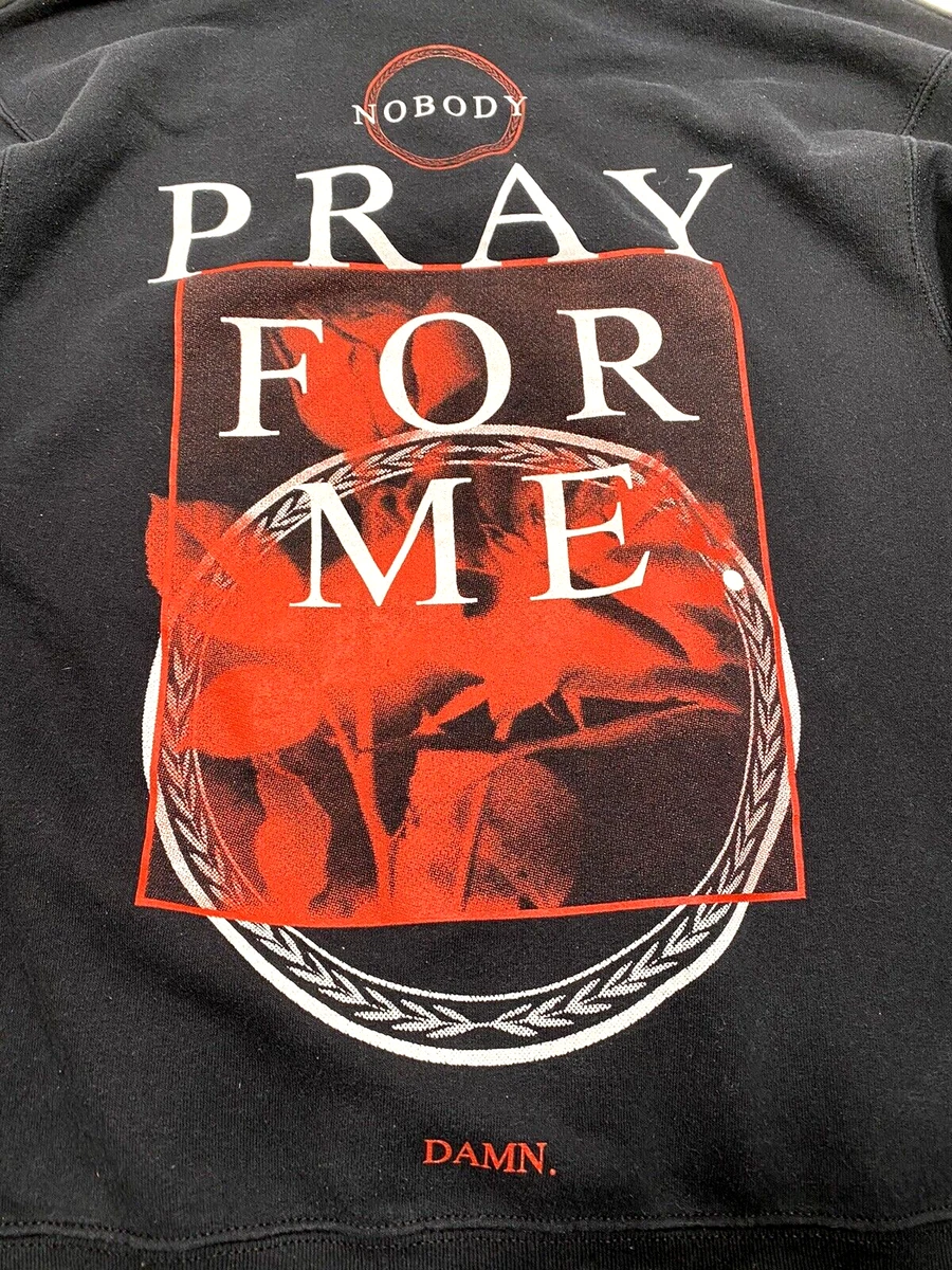 Kendrick Lamar 2017 Damn Tour Nobody Pray For Me Hoodie sz S Pullover Hip Hop