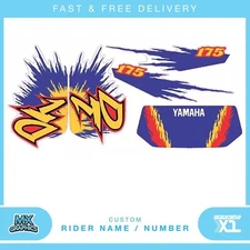 Fits Yamaha DT 175 . Custom MX Vinyl graphics, Decal Sticker Kit