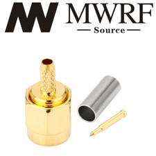 2 x SMA Male Crimp for RG174 RG179 RG316 RG188 Connector; US Stock