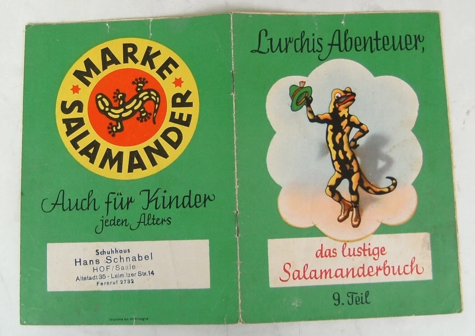Lurchis Abenteuer Salamander Werbeheft 9 Teil von 1954 - Bild 1 von 1
