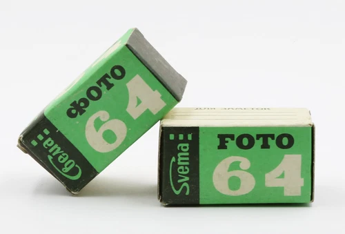 2 Rolls BW Negative 35mm FN-64 Black and White Film Svema Foto-64