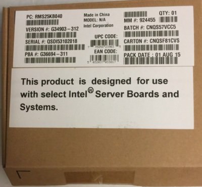 Intel RMS25KB040  Integrated RAID Module SAS/SATA, 