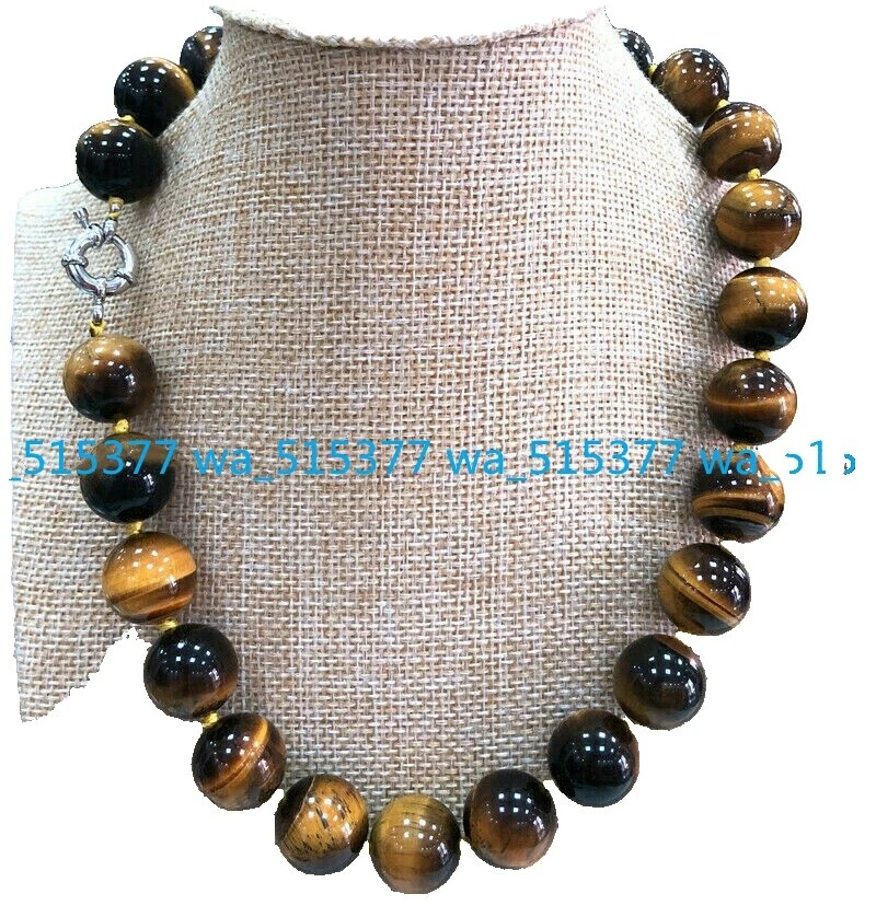 Piedra Ojo de Tigre en Plata Moda Collares y Colgantes