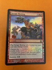 MTG - Savage Beating - FOIL - Darksteel - NM/MT - Brandy New!