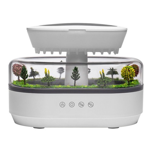 Rain Cloud Air Humidifier Water Drip Micro Landscape Essential Oil Diffuser (UK)