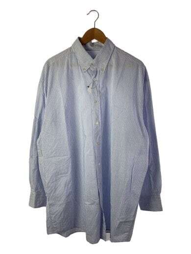 Maison Margiela/21ASS/stripe shirt/38/cotton/BLU/stripe/S50DL0469 