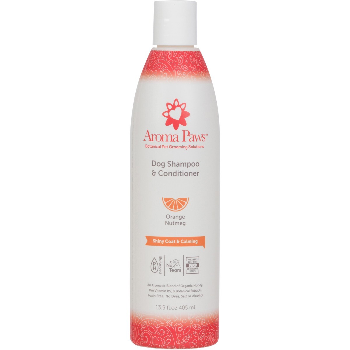 NEW! Aroma Paws Orange Nutmeg Pet Shampoo & Conditioner - Made in the USA
