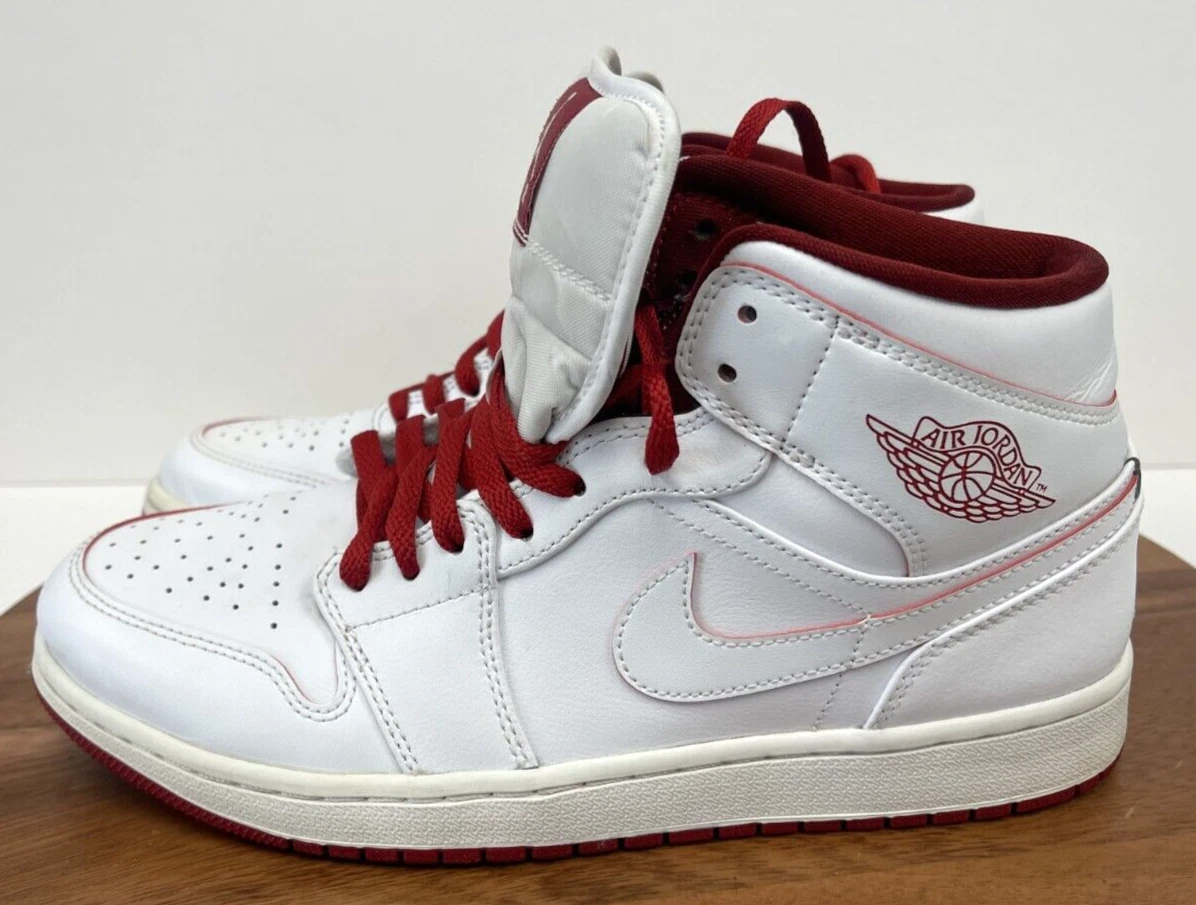 Jordan 1 Retro Mid White Gym Red | eBay display picture 3