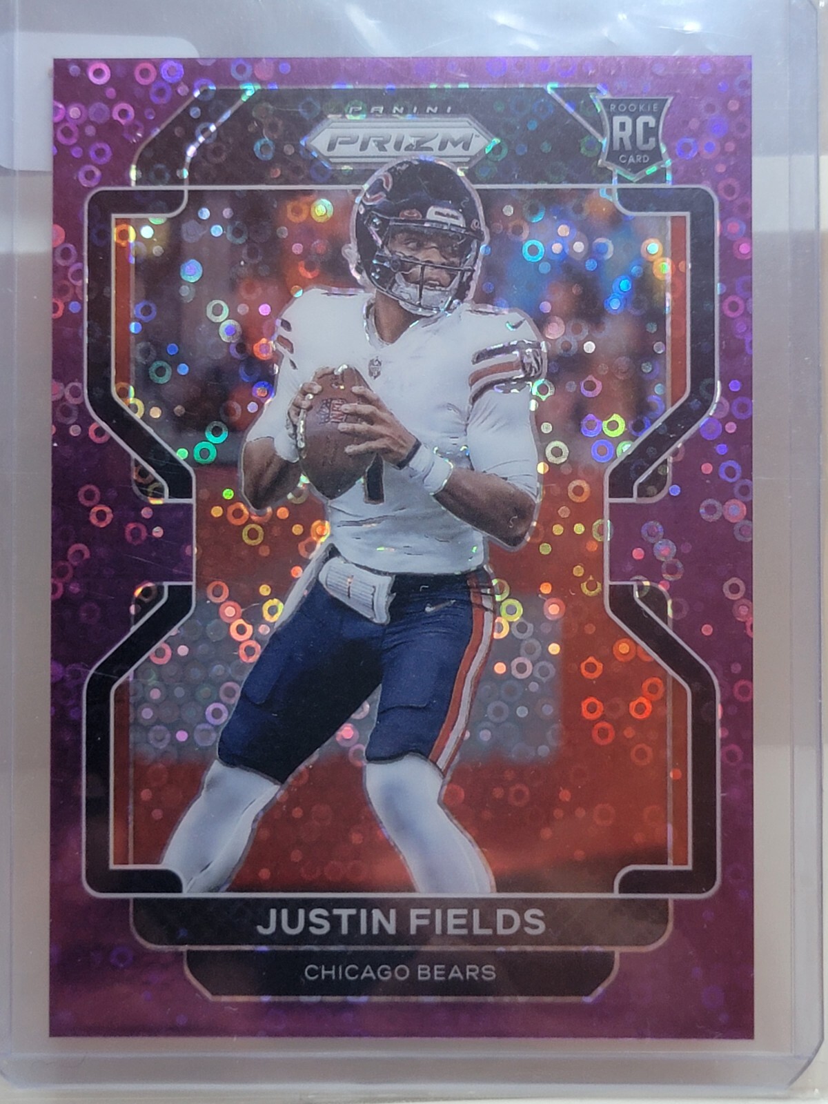 2021 Panini Prizm JUSTIN FIELDS #334 No Huddle Purple /35 RC