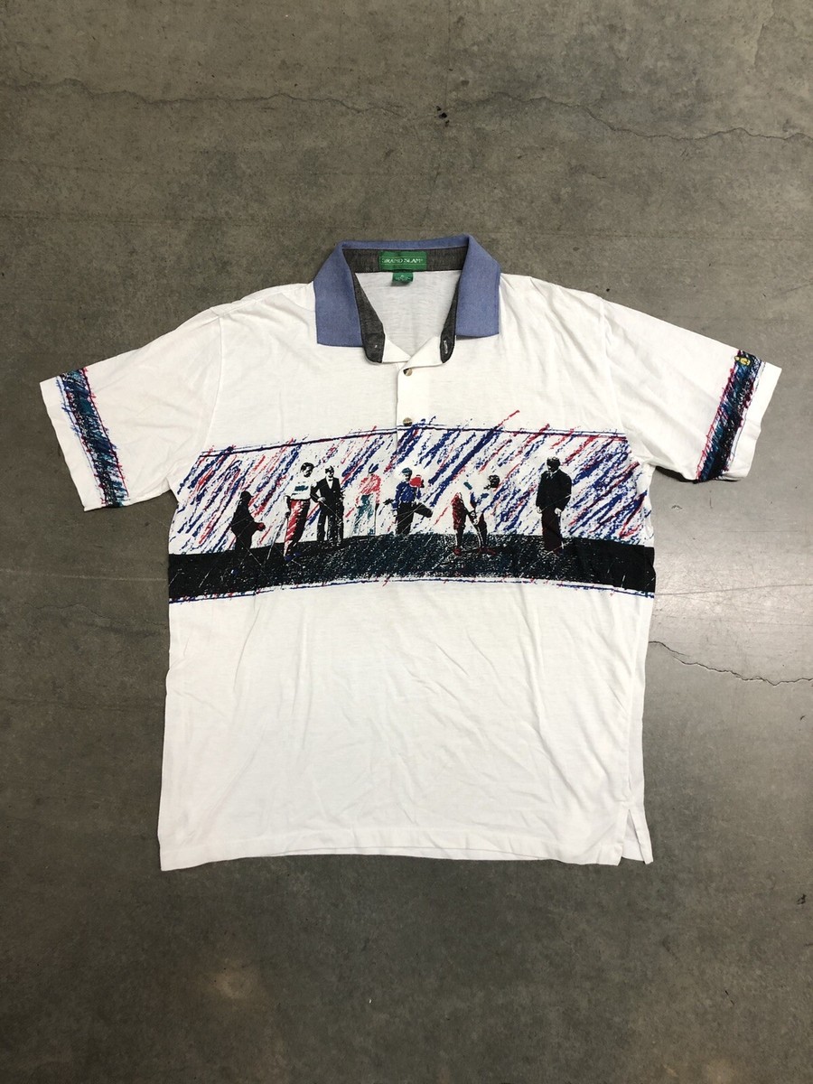 Vintage 90's Munsingwear Grand Slam Wrap Around Golf Graphic Print
