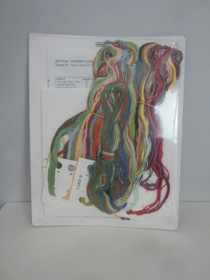 Nuevo Janlynn Golden Gate Avenue Kit Punto de Cruz Contado 18 x 10 Nancy Rossi 2004 Foto 2 de 4