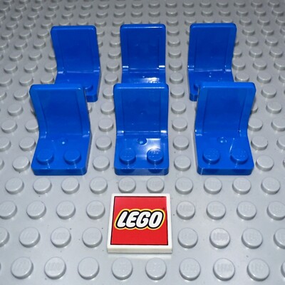 LEGO  Stuhl Sitz Eisenbahn Auto Figur Figuren - 4079 Blau Blue - 6 Stück