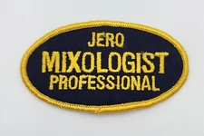 Jero Mixer Alcohol Tom Collins Cocktail Professional Mixologist Rare Vtg Patch