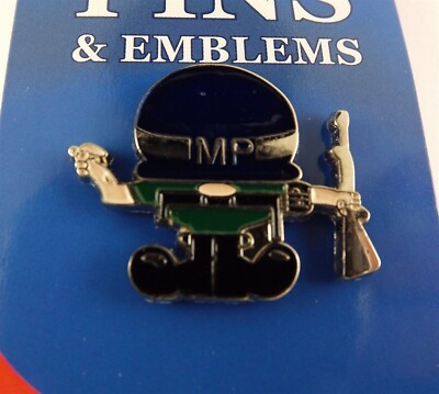 BRAND NEW Lapel Pin MP SOLDIER Man Blue & Green Enamel 1