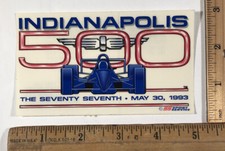 Vintage 1993 Indy 500 Event Racing Sticker Decal 77th Indianapolis Fittipaldi