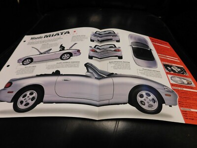 1989+ Mazda Miata Spec Sheet Brochure Photo Poster | eBay