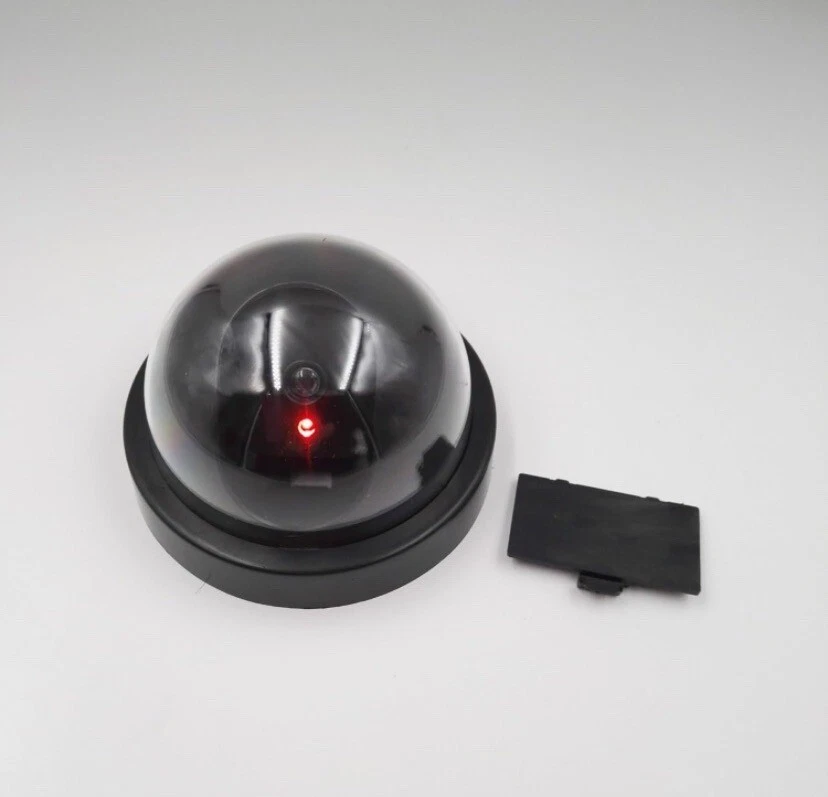 NEW 2pcs Dummy Camera Fake Security CCTV Dome with Flashing Red LED Light - Image 2 of 3