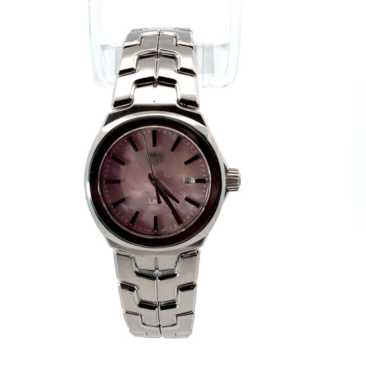 ６月８日までの出品・最終価格【美品】タグホイヤーリンクMOPピンク TAG Heuer Link Women's Quartz Pink MOP Watch 100M Sapphire