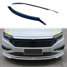 Cubierta de cejas luz delantera negra para Volkswagen Jetta A7 MK7 2019-2024 2 piezas