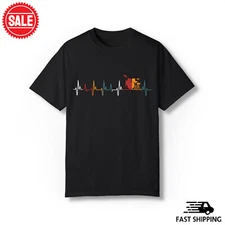 Drum Heartbeat For Drummer Short Sleeve Musician Music T Shirt Gift Size S - 5XL