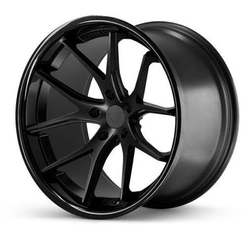19" FERRADA FR2 BLACK CONCAVE WHEELS RIMS FITS VW GOLF JETTA GTi AUDI A3 TT - Image 2 of 4