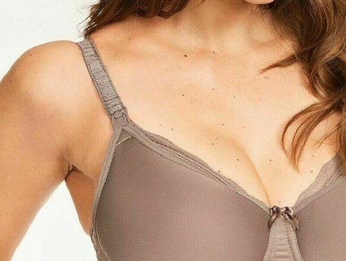 Freya Pure Nursing Bra Ombre Brown Size 34E Padded Maternity Full Drop Cup 1581 - Picture 7 of 12