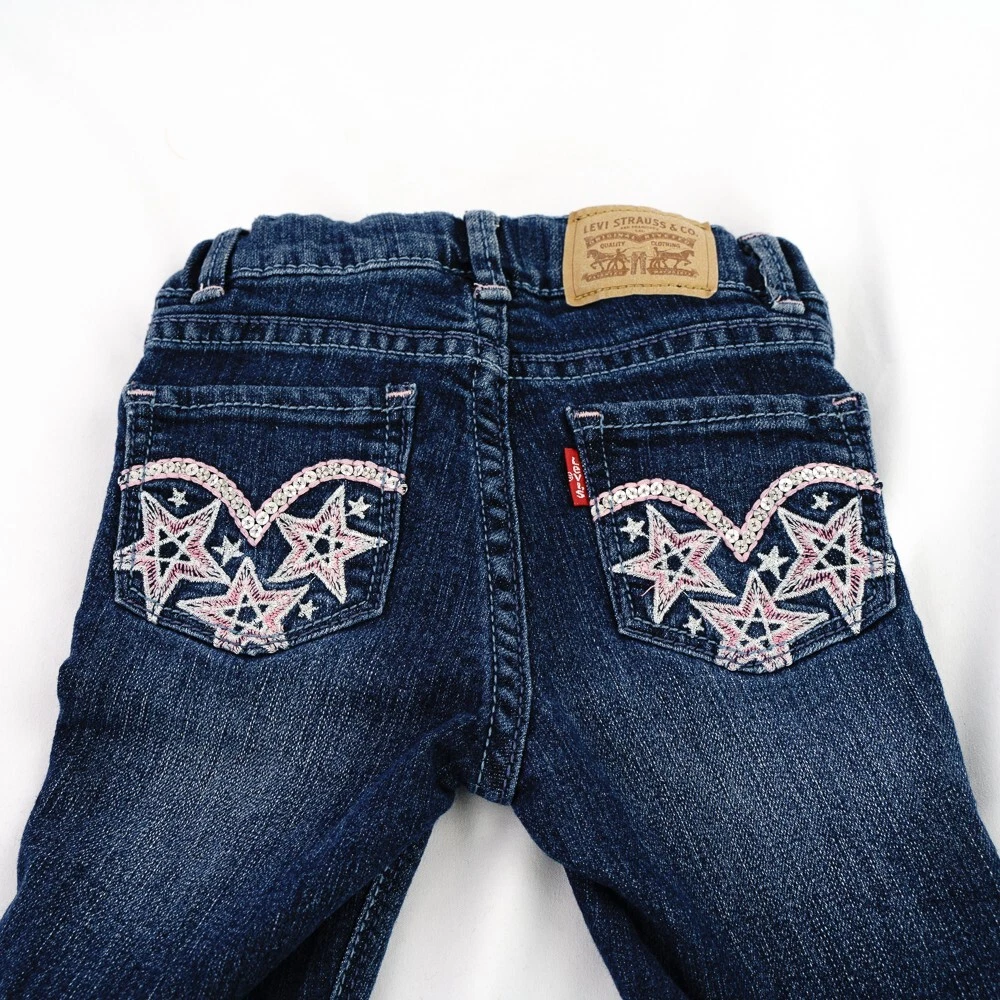 Levis 710 Super Skinny Toddler Denim Blue Jeans Girls skinny Leg