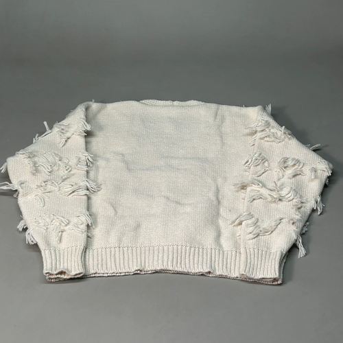 GILLI Fringed Button Up Cardigan Cream Size Large (New) - Picture 3 of 8