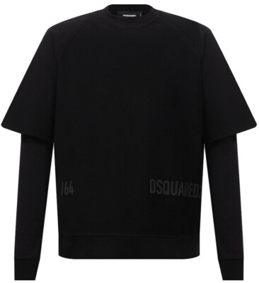 DSQUARED2 COOL FIT DOUBLE LAYER HERREN SWEATSHIRT MADE IN ITALY S74GU0534S25462900