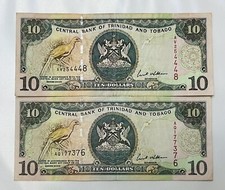 Trinidad and Tobago, 10 dollars, 2002, P-43 -Free Shipping International