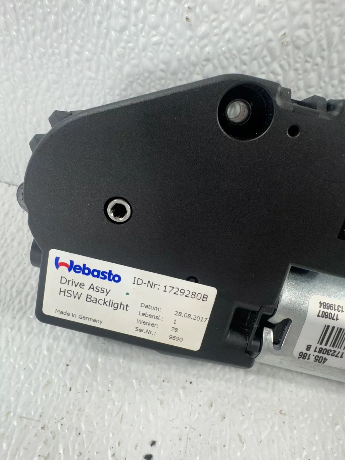 MCLAREN 570S 600LT 720S REAR BACK WINDOW GLASS MOTOR 1729280B 1729280B OEM