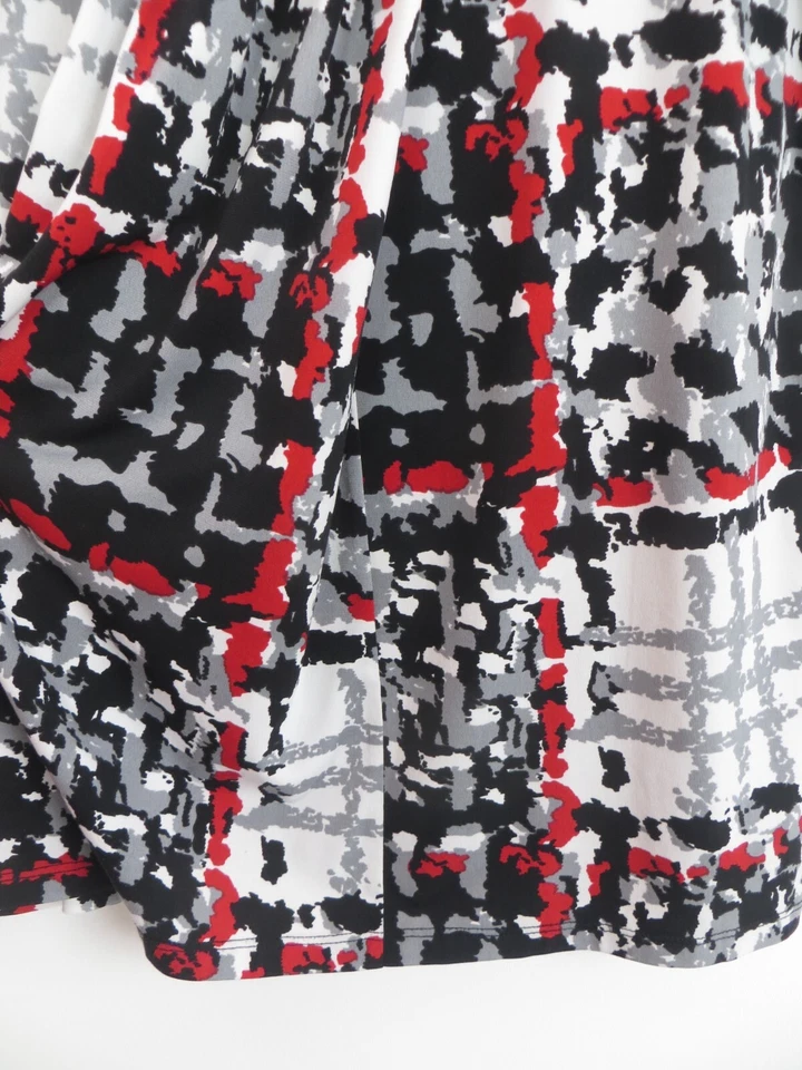 Женская эластичная майка из полиэстера ANNE KLEIN в клетку плиссированная многоцветная размер M - Изображение 4 из 4