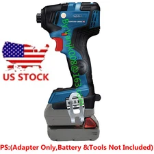 for Bosch GDR 18V Series Tool Adapter Suitable for Milwaukee M18 Li-Ion Battery