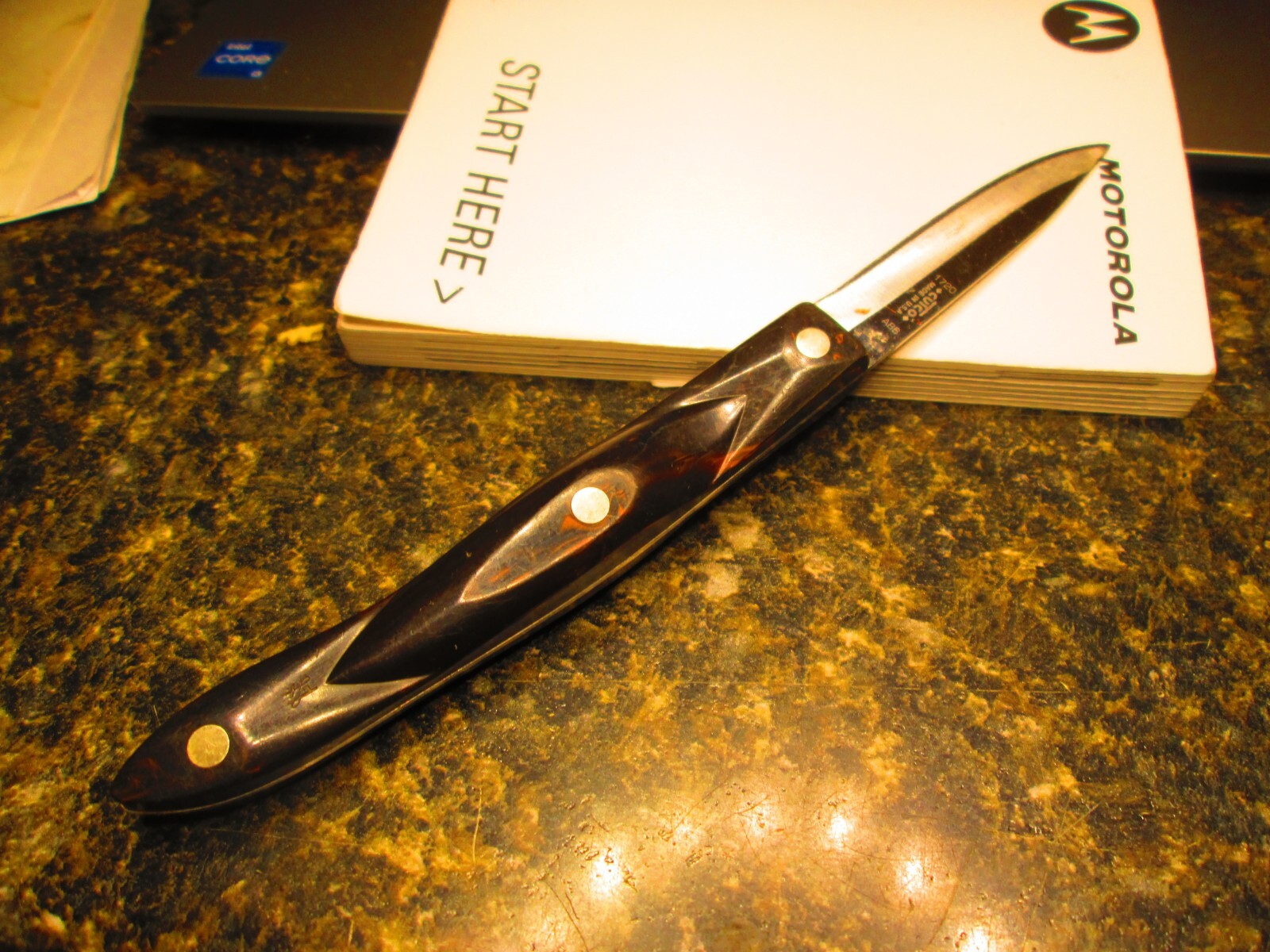 Cutco 1768 Spatula Spreader Knife Black Handle, Stainless, Guaranteed