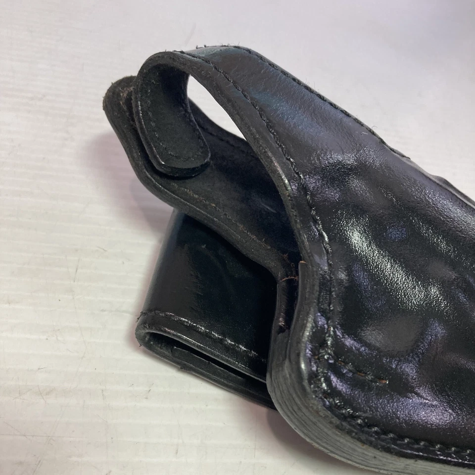 Don Hume H738 No. Coldre de couro preto destro 26B - Imagem 2 de 4