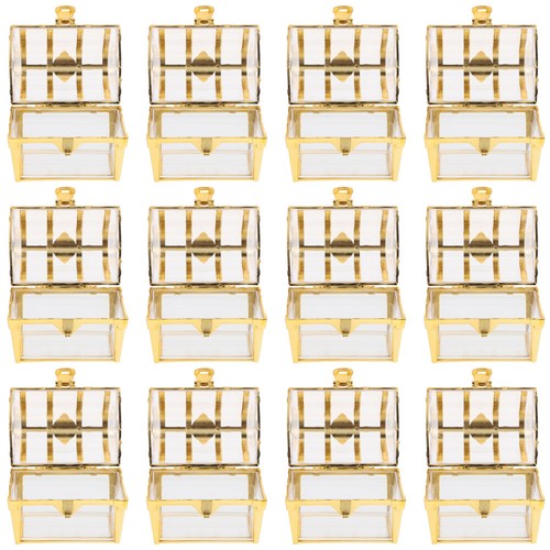 12 Pcs Candy Box Bridal Shower Favors Boxes Treasure Chest