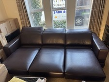 Luxury Leather Sofa Set 2 + 3 Seater Sliding Seat Relax Sofa – Heavy Solid Frame