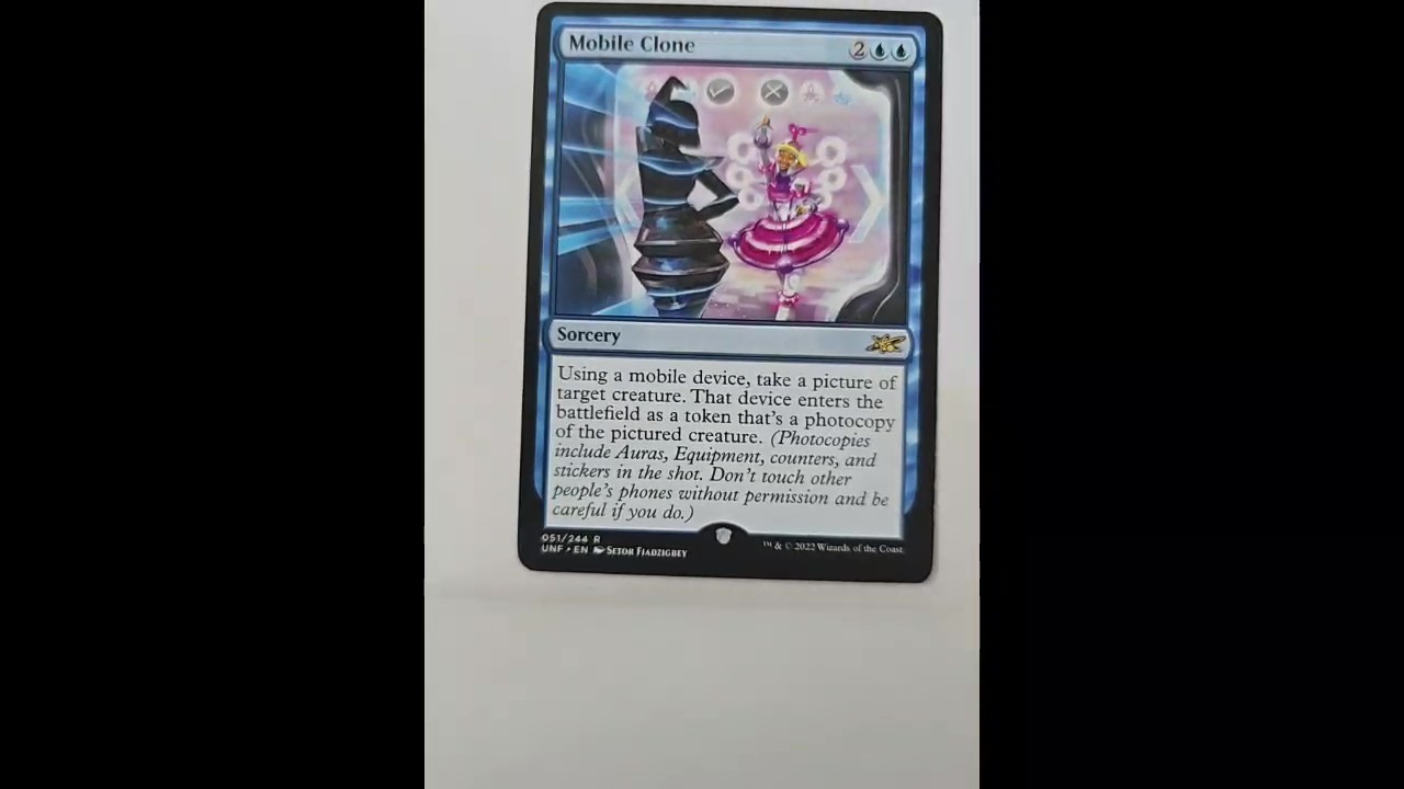 Mobile Clone 51 Rare Unfinity Magic: The Gathering Lightly Played